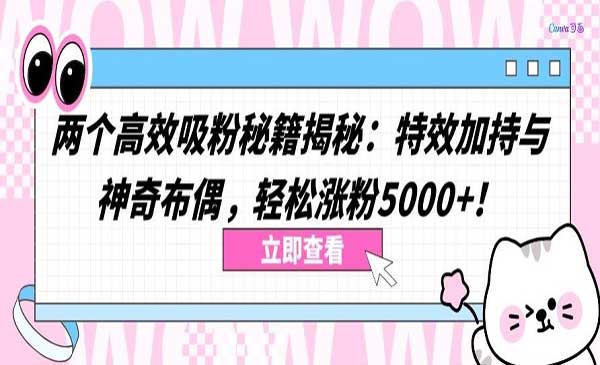 抖音猪头特效涨粉秘籍采金-游戏-网盘-资源采金cai.gold