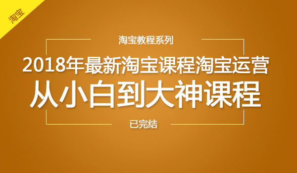 《淘宝开店运营》从小白到大神课程采金-游戏-网盘-资源采金cai.gold