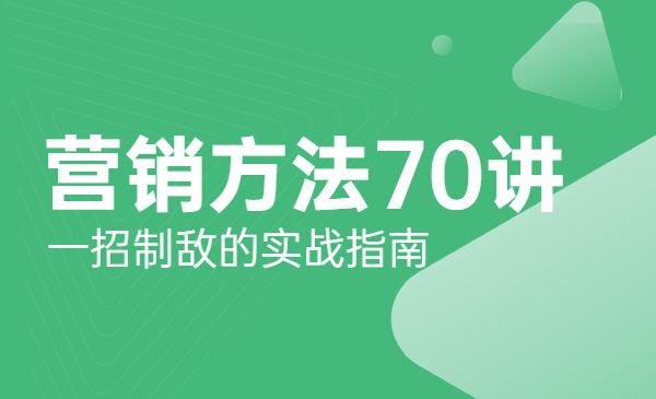 营销方法70讲，一招制敌的实战指南采金-游戏-网盘-资源采金cai.gold