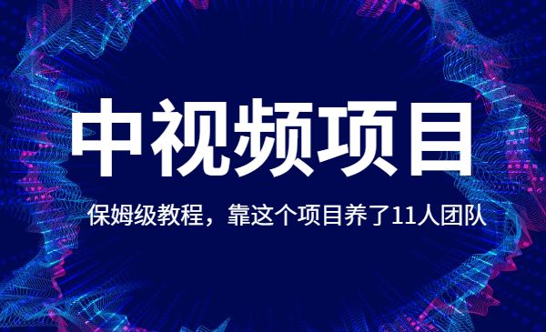 中视频计划项目，保姆级教程，靠这个项目养了11人团队采金-游戏-网盘-资源采金cai.gold