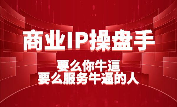 商业IP操盘手内容一体系线下课：要么你牛逼，要么服务牛逼的人采金-游戏-网盘-资源采金cai.gold