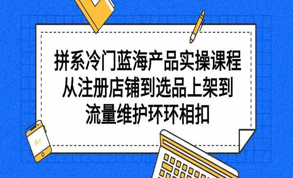 《多多冷门蓝海产品实战》采金-游戏-网盘-资源采金cai.gold