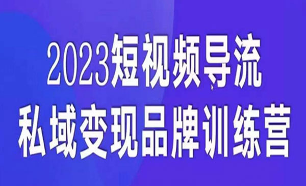 《短视频导流私域变现课》5天带你短视频流量实现私域变现采金-游戏-网盘-资源采金cai.gold