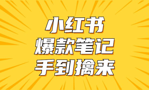 小红书爆款笔记手到擒来采金-财源-网创-创业项目-兼职-赚钱-个人创业-中创网-福缘网-冒泡网采金cai.gold