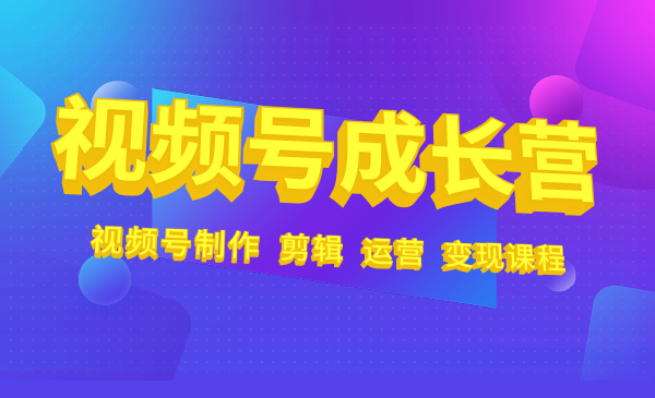 视频号成长营：视频号制作、剪辑、运营、变现课采金-游戏-网盘-资源采金cai.gold