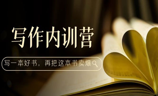 《写作内训营》百万级大佬教你如何写一本好书，再把这本书卖爆！采金-游戏-网盘-资源采金cai.gold