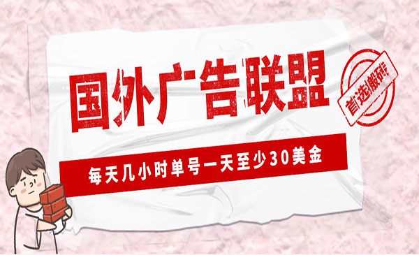 《LEAD广告联盟搬砖项目》单号一天至少30美金，外面收费1980采金-游戏-网盘-资源采金cai.gold