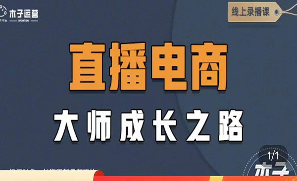 《直播电商高手秘籍》教你成为直播电商大师，玩转四大板块采金-财源-网创-创业项目-兼职-赚钱-个人创业-中创网-福缘网-冒泡网采金cai.gold