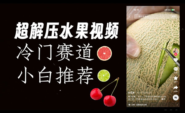 《抖音水果解压项目》0风险，非常容易爆火采金-游戏-网盘-资源采金cai.gold