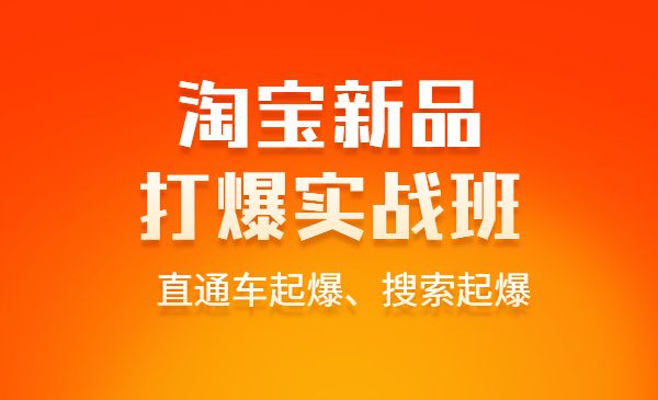 淘宝新品打爆实战班，直通车起爆、搜索起爆（价值599元）采金-游戏-网盘-资源采金cai.gold