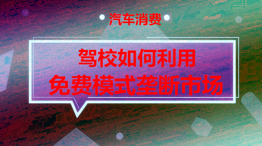 驾校篇2.0版：驾校如何利用免费模式垄断当地市场采金-游戏-网盘-资源采金cai.gold