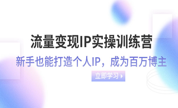 《流量变现IP实操训练营》采金-游戏-网盘-资源采金cai.gold
