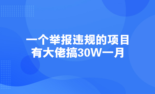 一个举报违规的项目，有大佬搞30W一月采金-游戏-网盘-资源采金cai.gold