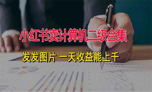 小红书卖计算机二级合集采金-游戏-网盘-资源采金cai.gold