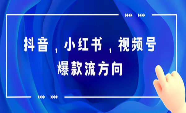 《抖音/小红书/视频号爆款视频制作》简单制作掌握流量密码采金-游戏-网盘-资源采金cai.gold