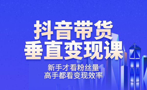 某音直播带货垂直类变现课采金-游戏-网盘-资源采金cai.gold