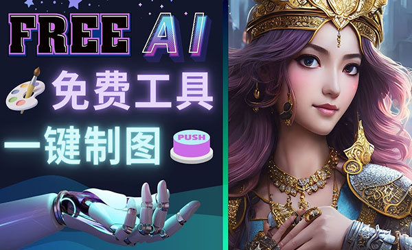 《免费的AI绘画工具》 一键生成大师级画作，简单好用采金-财源-网创-创业项目-兼职-赚钱-个人创业-中创网-福缘网-冒泡网采金cai.gold